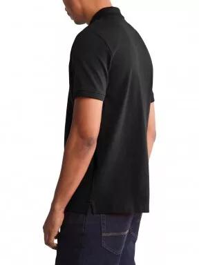 Timberland SS Millers River Pique Polo (RF) férfi rövid ujjú póló fekete színben 3