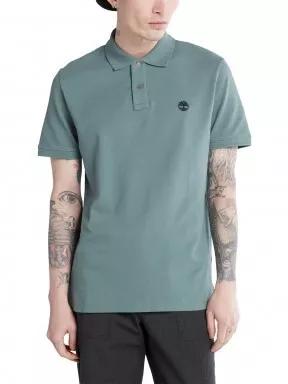 Timberland SS Millers River Pique Polo (RF) férfi rövid ujjú póló zöld színben 1