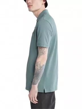 Timberland SS Millers River Pique Polo (RF) férfi rövid ujjú póló zöld színben 3