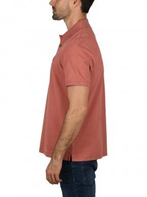 Timberland Basic Polo férfi galléros póló rózsaszín színben 3