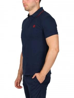 Timberland Ss Jacquard Yd Polo férfi galléros póló sötétkék színben 3