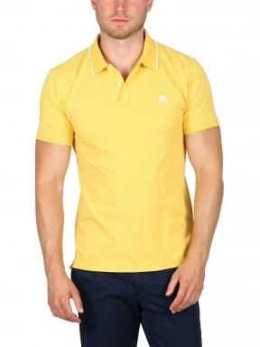 Timberland Ss Jacquard Yd Polo férfi galléros póló sárga színben 1