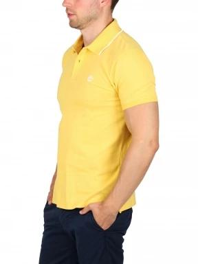Timberland Ss Jacquard Yd Polo férfi galléros póló sárga színben 3