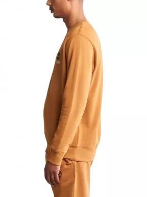 Timberland WWES Crew Neck Sweatshirt (Regular BB) férfi pulóver barna színben 3