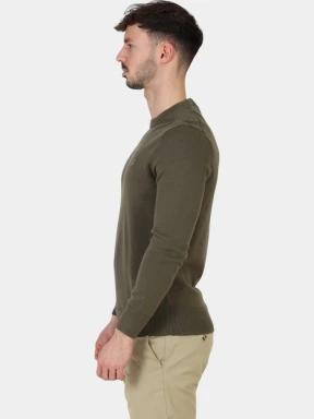 Timberland Cotton YD Sweater férfi pulóver oliva színben 3