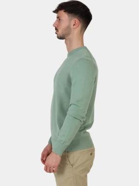 Timberland Cotton YD Sweater férfi pulóver zöld színben 3