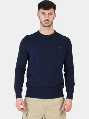 Timberland Cotton YD Sweater férfi pulóver sötétkék színben 1