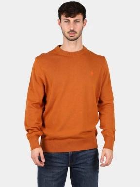 Timberland Cotton Yd Sweater férfi pulóver barna színben 1