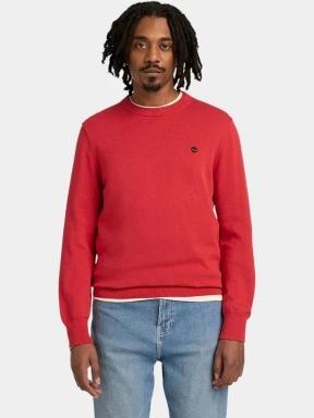 Timberland Cotton YD Sweater férfi pulóver piros színben 1