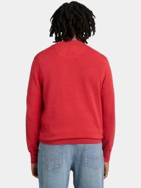 Timberland Cotton YD Sweater férfi pulóver piros színben 3