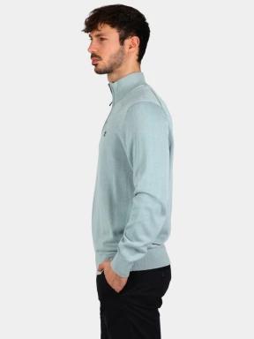 Timberland Cotton Yd 1/4 Zip Sweater férfi pulóver kék színben 3