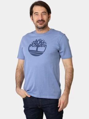 Timberland Tree Logo Short Sleeve Tee férfi rövid ujjú póló világoskék színben 1