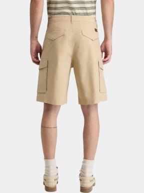 Timberland Poplin Cargo Short férfi oldalzsebes rövidnadrág homok színben 3