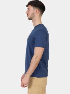 Timberland Linear Logo Short Sleeve Tee férfi rövid ujjú póló sötétkék színben 3