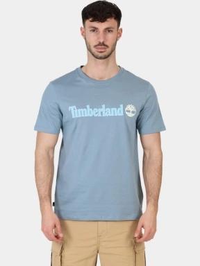 Timberland Linear Logo Short Sleeve Tee férfi rövid ujjú póló kék színben 1