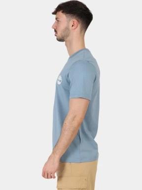 Timberland Linear Logo Short Sleeve Tee férfi rövid ujjú póló kék színben 3