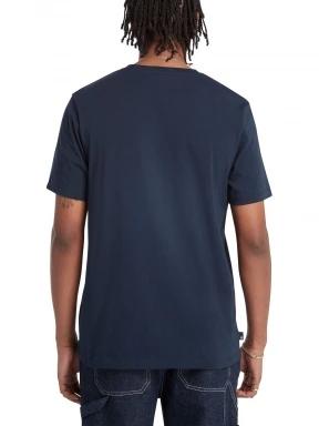 Timberland Ss Brand Carrier Tee Regular férfi rövid ujjú póló sötétkék színben 3