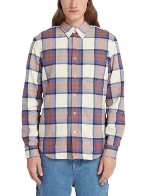 Timberland Ls Heavy Flannel Plaid Shirt Regular férfi hosszú ujjú ing kék színben 1