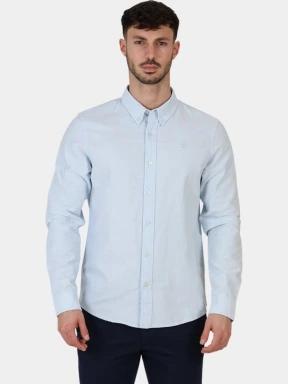 Timberland Oxford Shirt férfi hosszú ujjú ing világoskék színben 1