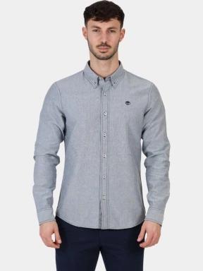 Timberland Oxford Shirt férfi hosszú ujjú ing sötétkék színben 1