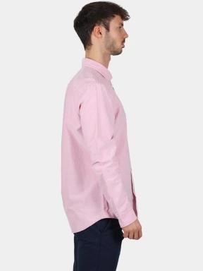 Timberland Oxford Shirt férfi hosszú ujjú ing rózsaszín színben 3