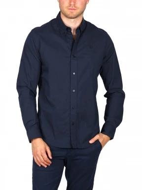 Timberland Stretch Poplin Shirt férfi hosszú ujjú ing sötétkék színben 1