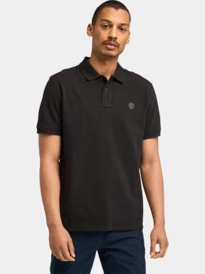 Timberland Pique Short Sleeve Polo férfi galléros póló fekete színben 1