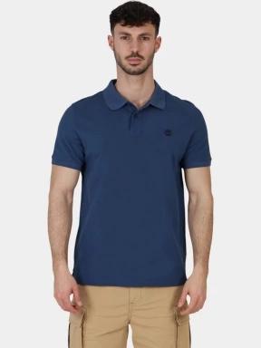 Timberland Pique Short Sleeve Polo férfi galléros póló sötétkék színben 1