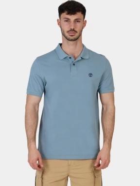 Timberland Pique Short Sleeve Polo férfi galléros póló kék színben 1
