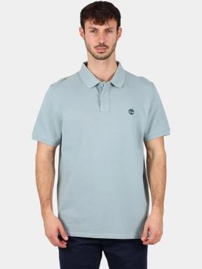 Timberland Pique Short Sleeve Polo férfi galléros póló szürke színben 1