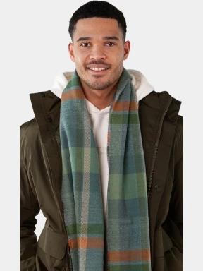 Barts Lowel Scarf férfi sál zöld színben 3