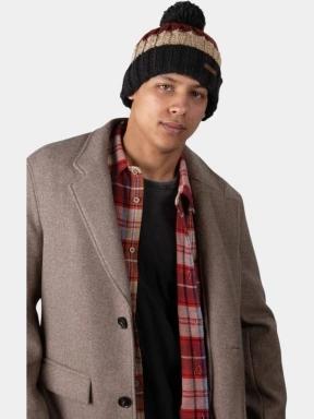 Barts Wilhelm Beanie férfi bojtos sapka bordó színben 3