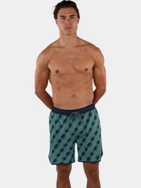Barts Crampton Shorts férfi fürdőnadrág zöld színben 1