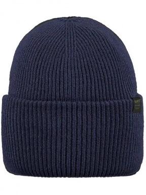 Barts Haveno Beanie kötött sapka sötétkék színben 1