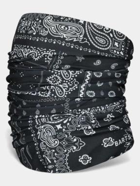 Barts Multicol Paisley Mix csősál fekete színben 1