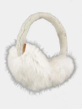 Barts Fur Earmuffs női fülvédő fehér színben 1