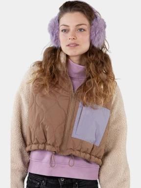Barts Fur Earmuffs női fülvédő lila színben 3