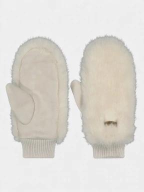 Barts Fur Mitts női kesztyű fehér színben 1