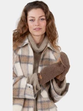 Barts Teddy Mitts női kesztyű barna színben 1