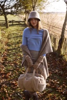 Barts Darty Fingerless Gloves női kesztyű barna színben 3