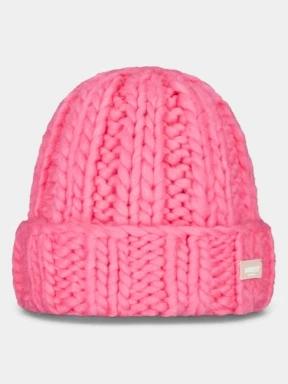 Barts Hermitta Beanie női kötött sapka rózsaszín színben 1