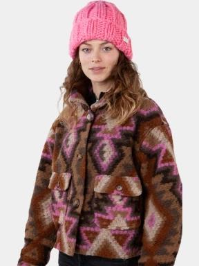 Barts Hermitta Beanie női kötött sapka rózsaszín színben 3