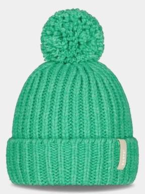 Barts Joansy Beanie női bojtos sapka zöld színben 1