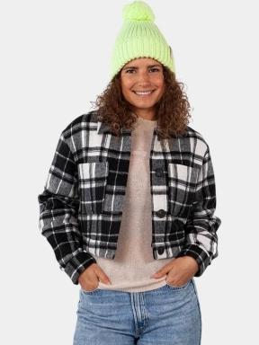 Barts Joansy Beanie női bojtos sapka zöld színben 3