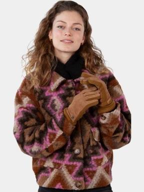 Barts Stephaney Gloves női kesztyű barna színben 3