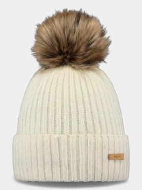 Barts Augusti Beanie női bojtos sapka homok színben 1