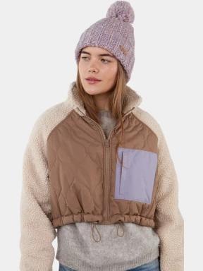 Barts Aitane Beanie női bojtos sapka lila színben 3