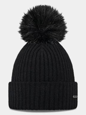 Barts Kenzie Beanie női bojtos sapka fekete színben 1