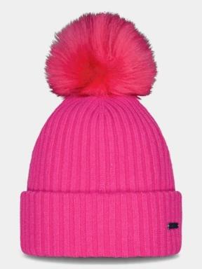 Barts Kenzie Beanie női bojtos sapka magenta színben 1