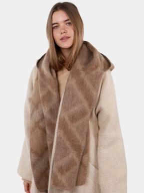 Barts Halberra Scarf női sál barna színben 3